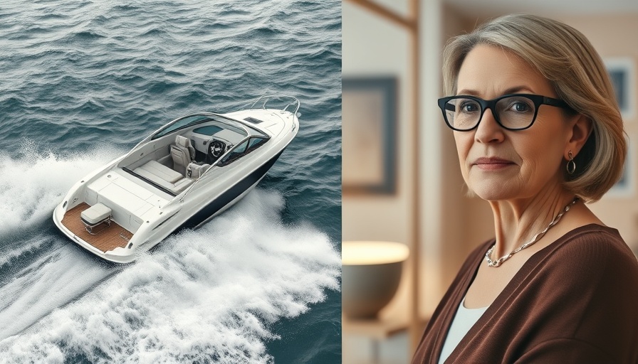 US news headlines featuring aerial speedboat and woman in glasses.