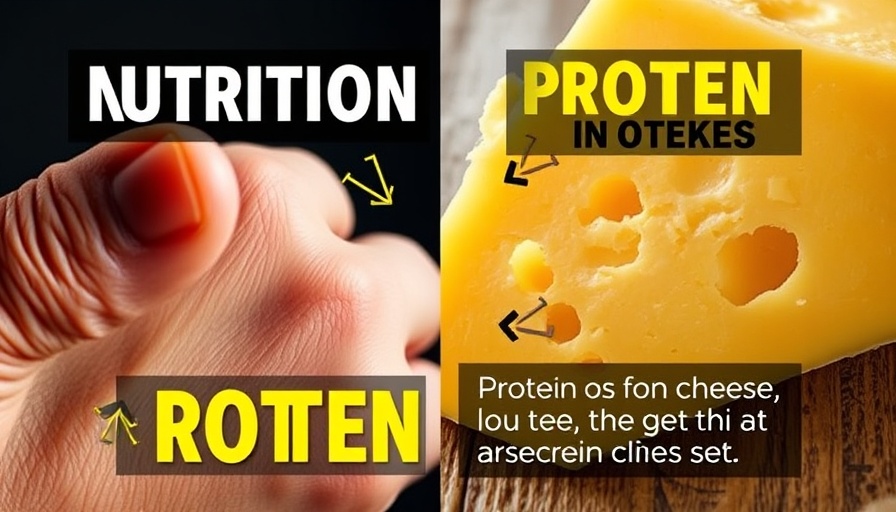 Colorful split-screen image highlighting healthy aging nutrition with cheese.