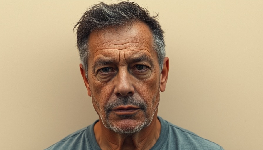 Man involved in San Antonio crime reports, neutral expression.