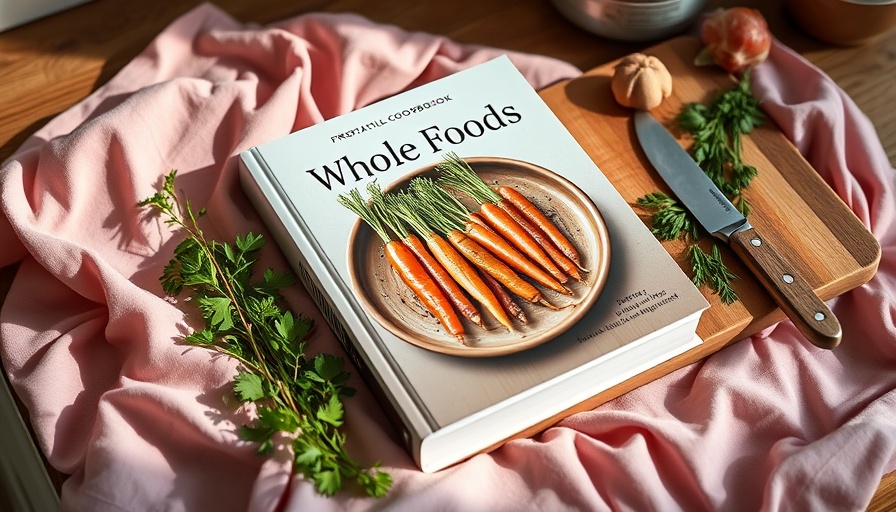 Whole Foods Cookbook Pre-Order promo with herbs and knife