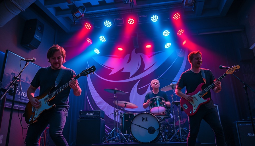 Live music San Antonio band performance with vibrant stage lighting.