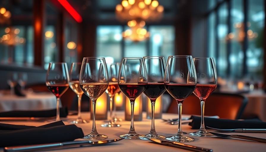 Dallas Fine Wine Experience elegant table setting.