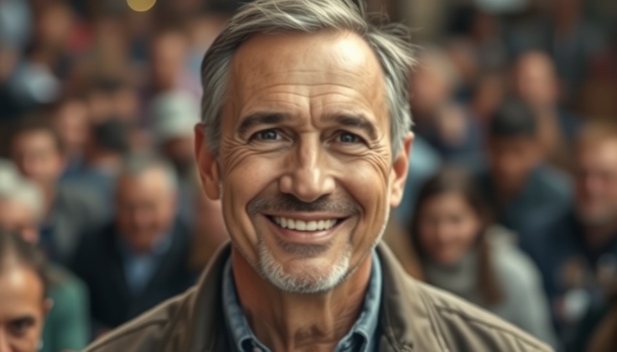 Portrait of a middle-aged man smiling confidently, West Point alumni context.