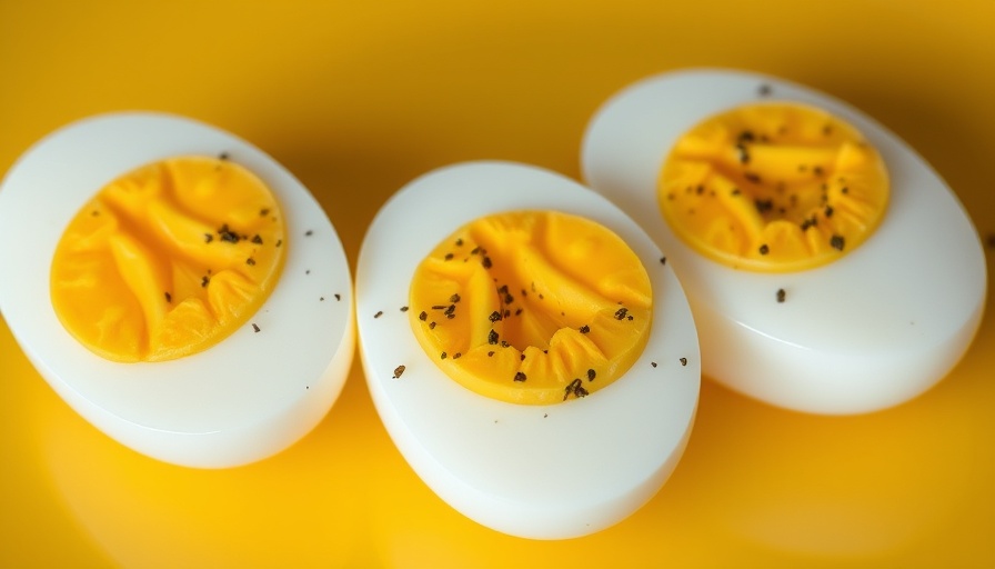 Hard-boiled eggs with pepper for healthy aging snacks, no carbs.