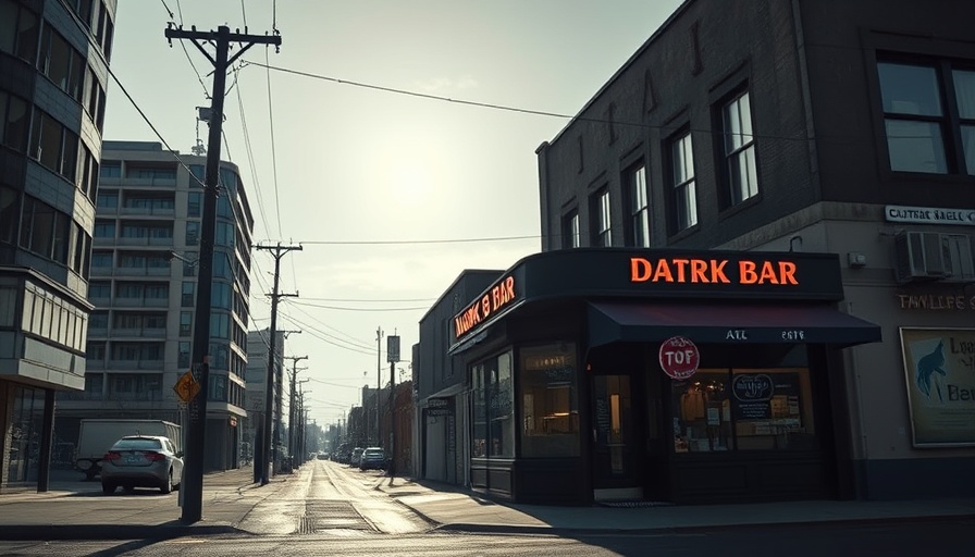 Desolate bar exterior in Deep Ellum emphasizing closure.
