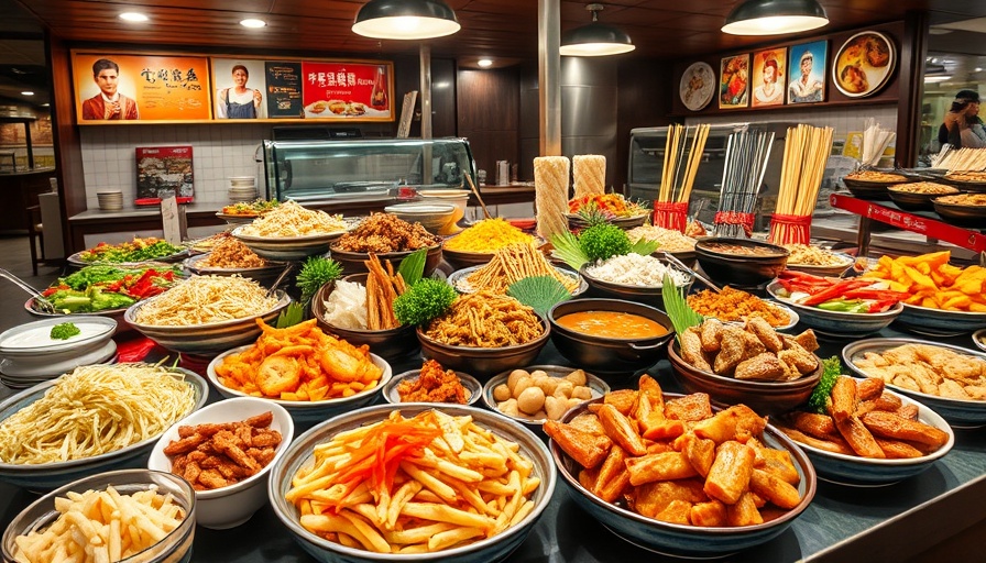 Assortment of vibrant Korean dishes in Houston