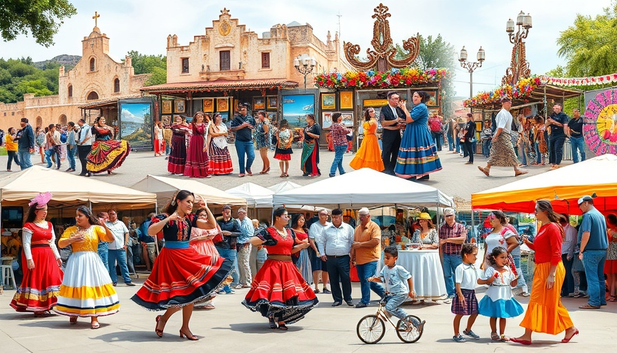 Vibrant San Antonio free events collage with dance and art.