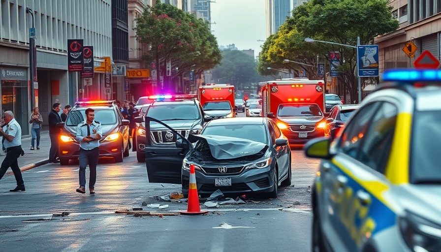 Traffic halted after Galleria Area crash.