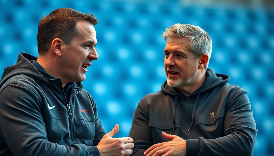 Interview with two men discussing boxing title fights.