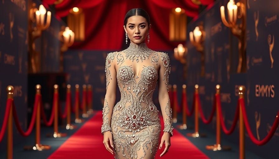 Dynamic red carpet moment featuring jaw-dropping fashion.