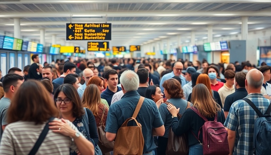 People embracing in bustling airport terminal for Austin flight routes.