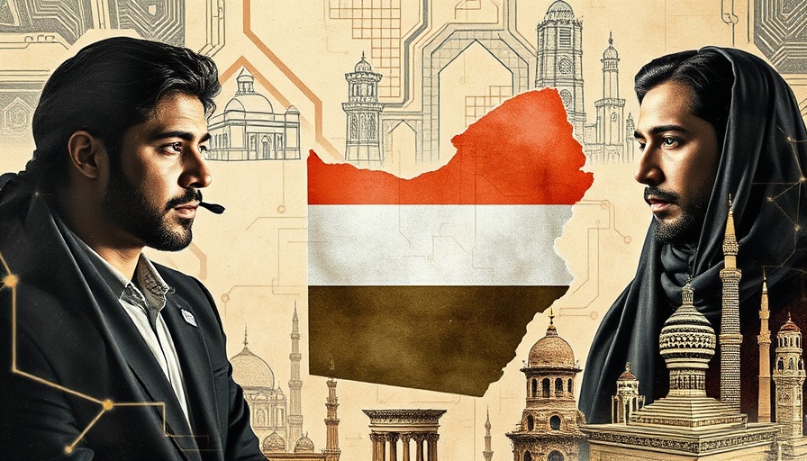 UAE chips technology deal depiction with map and individuals