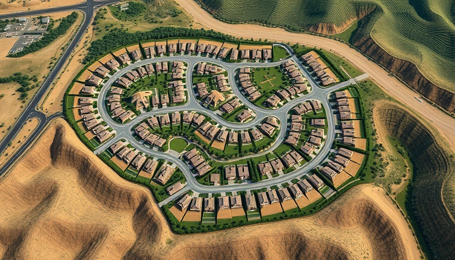 Thunder Rock homesites for sale illustrated in project layout map.