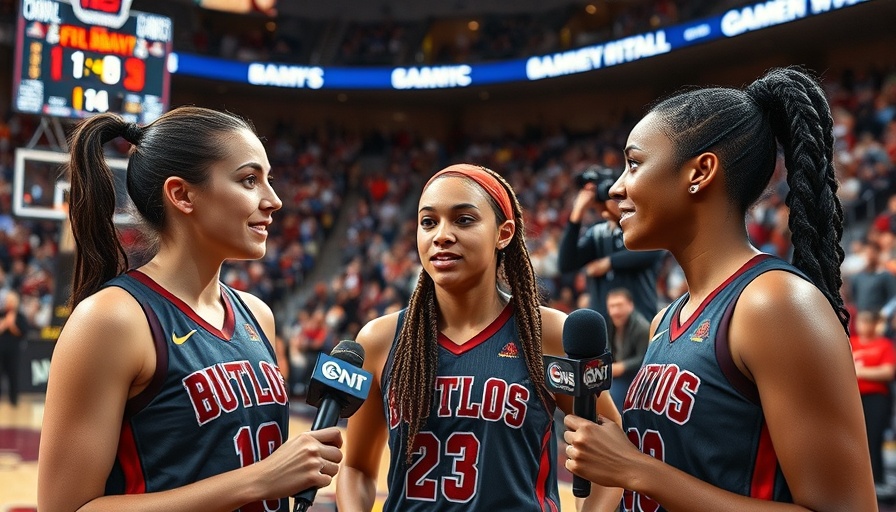 WNBA players interviewed post-game with scores displayed.