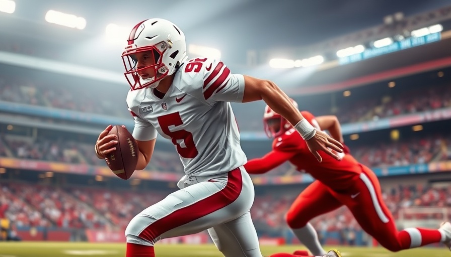 Kansas City Chiefs player evading defender in action.
