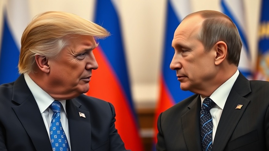 Trump and Putin in conversation, detailed and realistic, reflecting breaking news today.