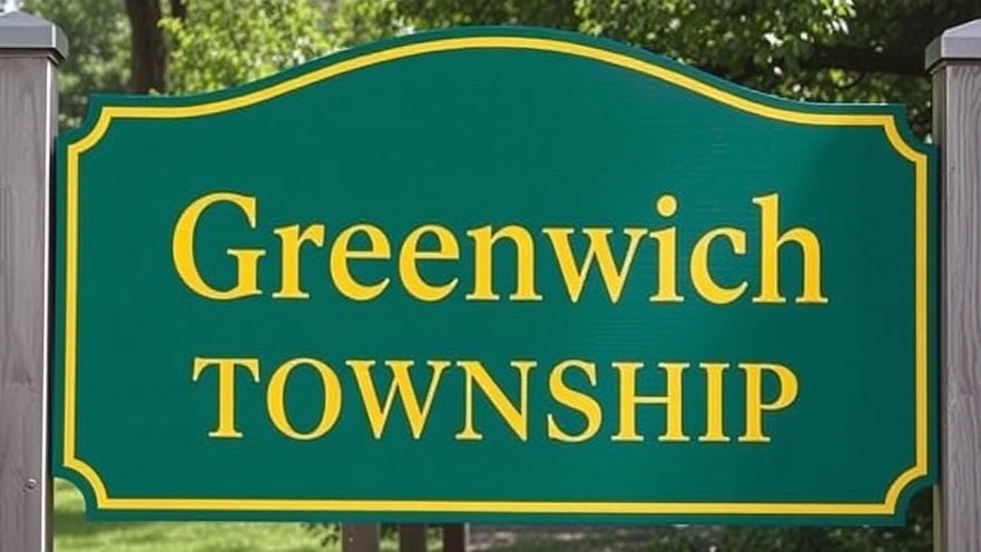 Greenwich Township sign highlighting New Jersey town pronunciation challenges.