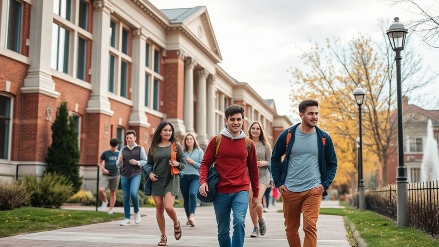 College students on campus, highlighting Texas education news and tuition rates.