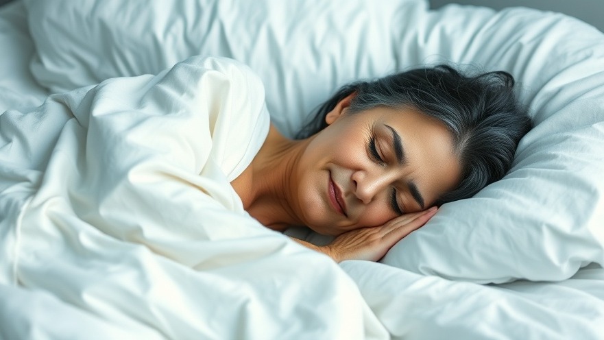 Older woman sleeping peacefully in a calming bedroom, embodying optimal health and wellness.
