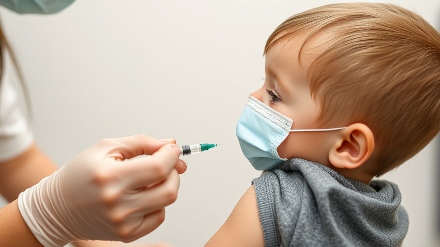Child receiving a vaccine shot reflecting Texas vaccine statistics.