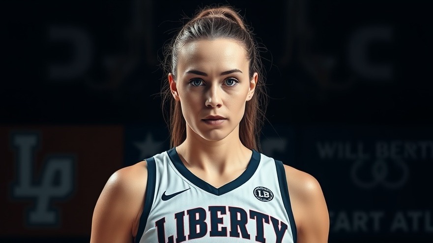 Focused white female basketball player in 'LIBERTY' jersey, showcasing playoff strategies.