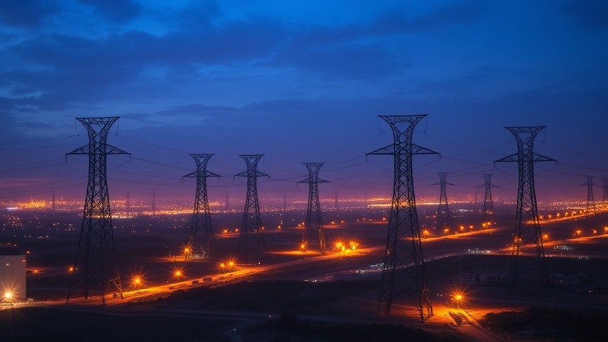 Power grid supporting sustainable power solutions in the Austin community.