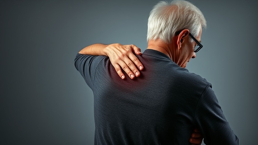 Older man seeking natural health tips for back pain relief.