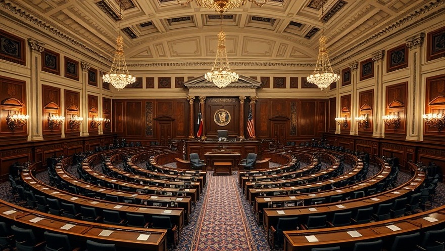 Inside Texas Senate chamber discussing Texas tuition policy for undocumented students.