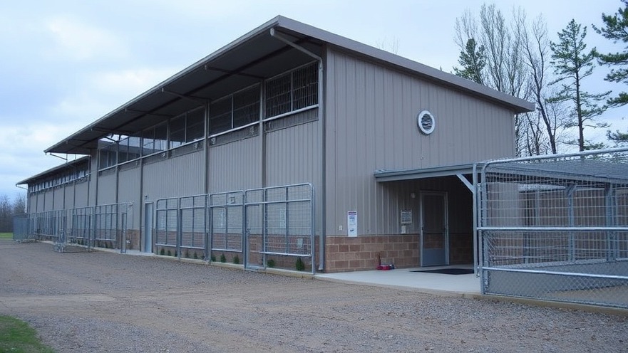 Outdoor detention facility highlighting immigration policy changes and human rights concerns in America.