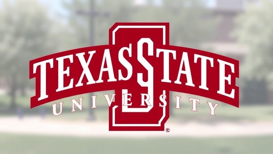 Texas State University logo highlighting education policy and free speech in Texas.