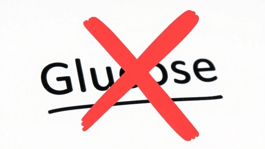 Glucose marked with a red X, highlighting insulin resistance and low-carb diets.