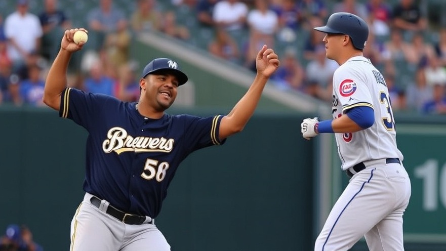 Milwaukee Brewers celebrate 9-3 victory over Chicago Cubs in MLB news.