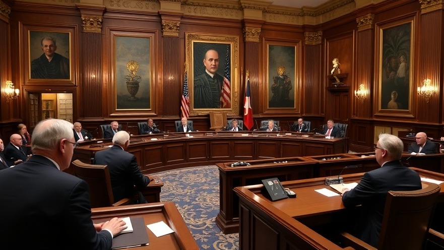 Texas lawmakers discussing Texas marriage laws in the Senate chambers.