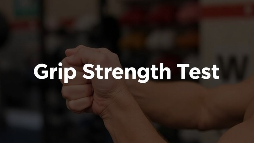 Grip strength test showcasing personal responsibility in a healthy lifestyle.