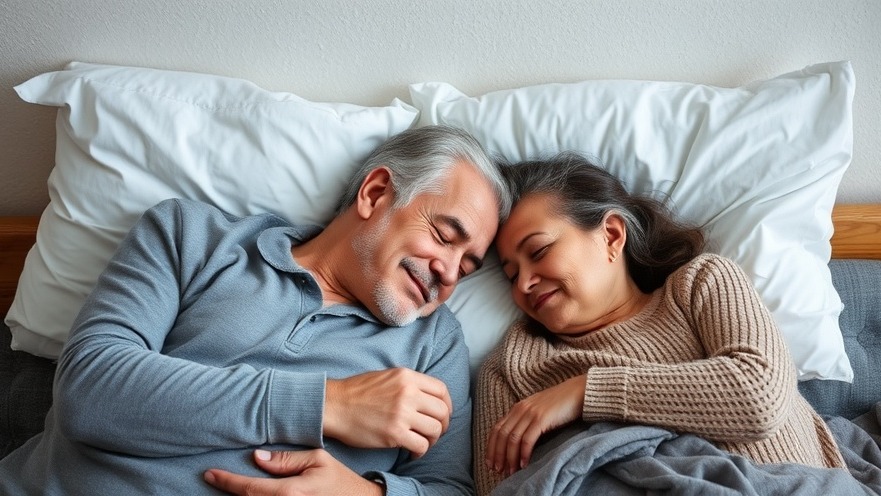 Senior couple peacefully sleeping, showcasing natural sleep remedies for older adults.