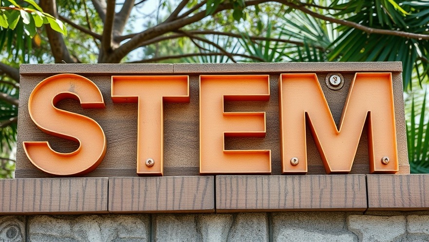 STEM sign highlighting Texas education updates and literacy challenges for students.