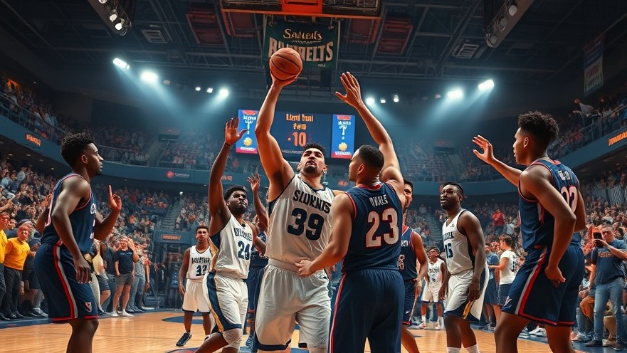 Thrilling NCAA recruiting updates as players celebrate a buzzer-beater victory.