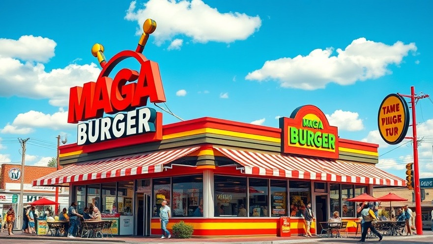Vibrant Houston TX economy scene at MAGA Burger, showcasing lively business growth.