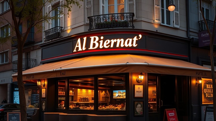 Charming modern restaurant 'Al Biernat' in Houston, perfect for lifestyle blogs.