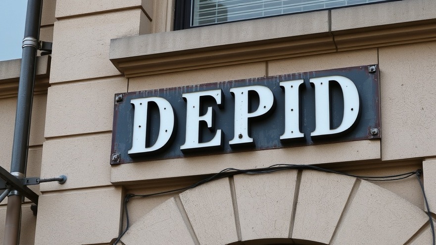 DEPID sign on building symbolizing Dallas entrepreneurs and local economic growth.