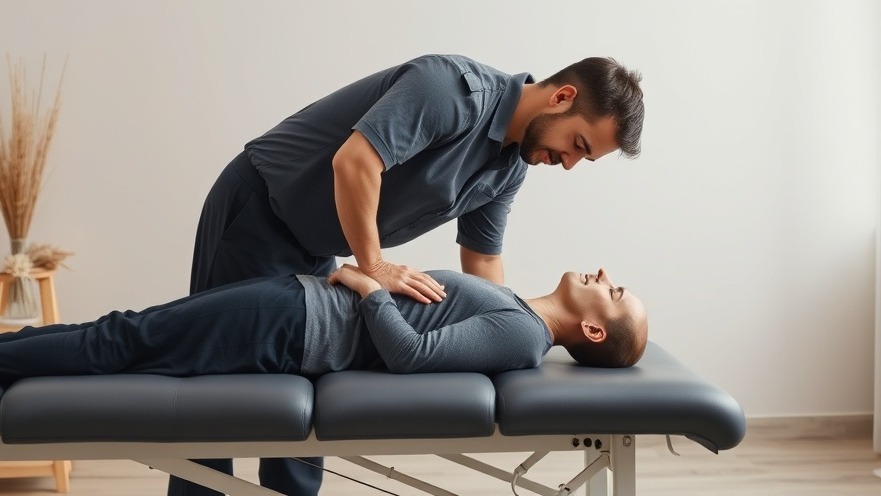 Chiropractor performing spinal manipulative therapy in a calming room for pain management.