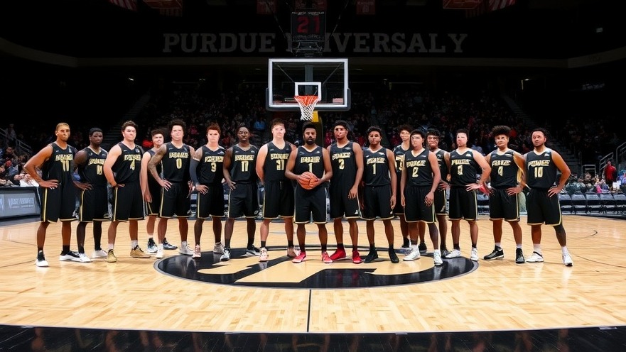 Purdue Boilermakers basketball team showcasing national championship expectations in college basketball rankings.
