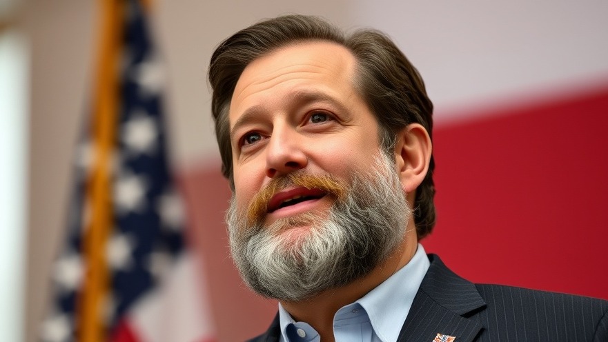 Texas Senator Ted Cruz with a beard, featured in Texas breaking news.