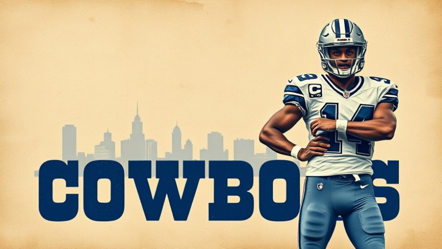 Dallas Cowboys performance promotional graphic showcasing player insights with a Texan theme.