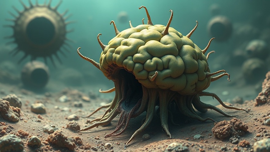 Illustration of brain-eating amoeba highlighting infection prevention for health and wellness.