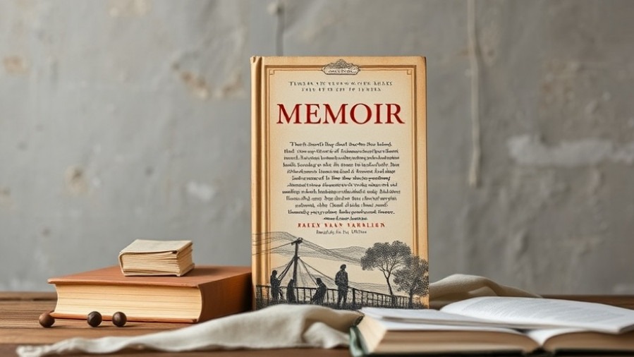 Book titled 'MEMOIR' addressing survivor support in the sex trafficking crisis.
