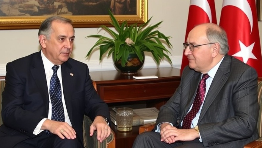 U.S. Deputy Secretary of State Richard Landau discusses international relations with Turkey's Faruk Yilma.