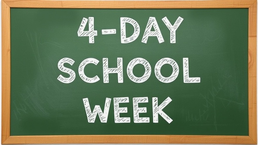 Innovative 4-day school week concept for Texas education reform and teacher retention strategies.