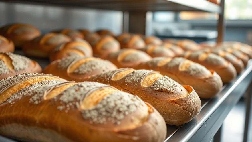 Artisan loaves of bread, essential for a healthy aging nutrition and longevity diet.