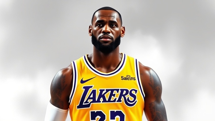LeBron James in Lakers uniform during NBA playoffs highlights